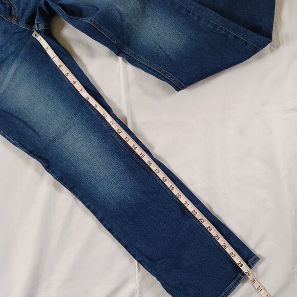 Old Navy Men's Jeans Bootcut Built In Flex Dark Wash Size 28x30 - Picture 11 of 11